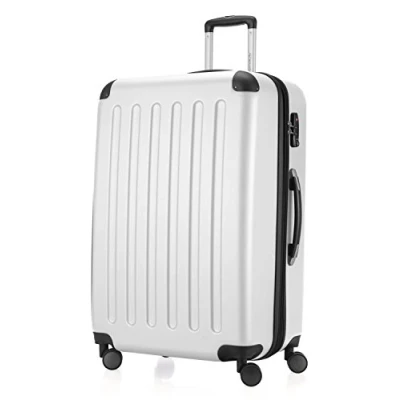 Afbeelding van HAUPTSTADTKOFFER SPREE Harde koffer, trolleykoffer, uitbreidbare reiskoffer, 4 wielen, TSA, 75 cm, 119 liter, wit