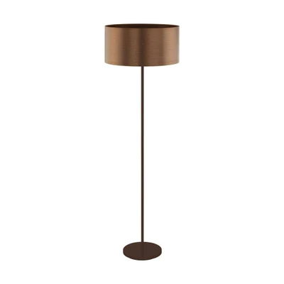 Afbeelding van EGLO vloerlamp Saganto bruin/koperkleur