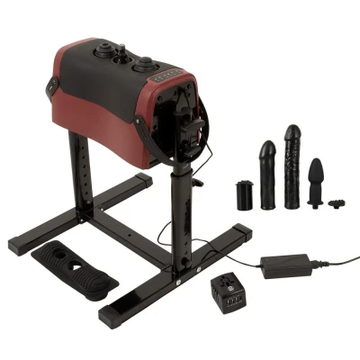 Afbeelding van The Banger CLIMAXXR360 Elektrische Seksmachine 360 Draaibare Zitting 3 Opzetstukken (Vibrator &amp; Buttplug) Dubbele Motor Instelbare Hoogte Krachtige Trillingen Stuwfunctie Geschikt voor Penetratie