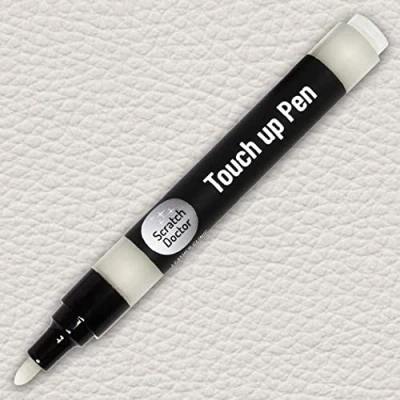 Afbeelding van Scratch Doctor Lederen Touch Up Reparatie Pen Zelfzegel Kleurstof Recolour Krassen &amp; Marks op Autostoelen Interieur (Dakota Ivoor Wit)