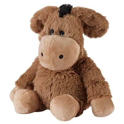 Afbeelding van Warmies Knuffel Ezel Magnetron Tarwezak, Verwarmbare Licht Geurend met Franse Lavendel, Warm of Koud Tarwezak voor Ontspanning en Warme Verlichting