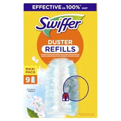 Afbeelding van Swiffer Duster navulverpakking met Febreze geur, voordeelverpakking, 54 stuks (6 x 9), vangt stof als een magneet, langdurige handvat apart verkrijgbaar