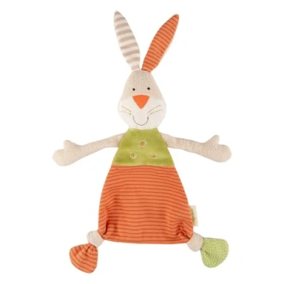 Afbeelding van SIGIKID 48921 knuffeldoek konijn groen meisjes en jongens babyspeelgoed aanbevolen vanaf de geboorte meerkleurig