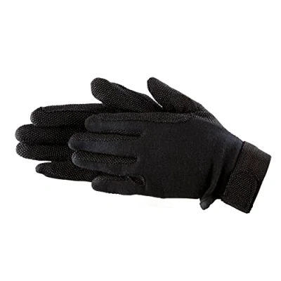 Afbeelding van Pfiff 011318 Unisex handschoenen katoen, rijhandschoenen, zwart (zwart), S