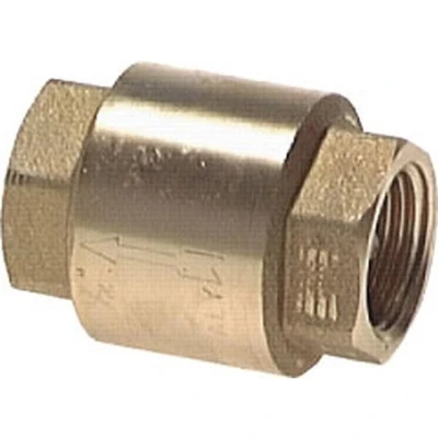 Afbeelding van Terugslagklep veerbelast kunststof keerklep Nr 5 messing 1 1/2&quot;