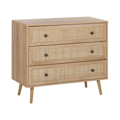 Afbeelding van Beliani Commode PONCA Lichte houtkleur vezelplaat