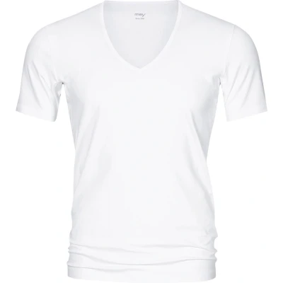 Afbeelding van Mey Dry Cotton functional T shirt (1 pack) heren regular fit diepe V hals wit Maat: 7XL