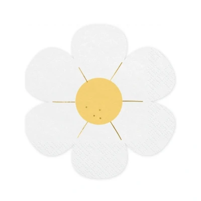 Afbeelding van Partydeco Servetten daisy 12 stuks