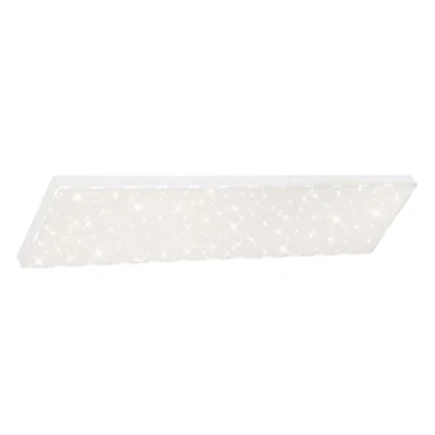 Afbeelding van Briloner Leuchten LED paneel, plafondlamp dimbaar, met lichtrand, sterrendecoratie, incl. afstandsbediening, kleurtemperatuurregeling, 24 watt, 2400 lumen, wit