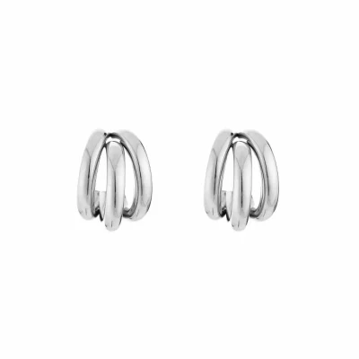 Afbeelding van Bijoutheek Oorknoppen Triple Hoop Zilver