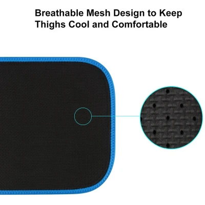 Afbeelding van Verstelbare Hamstring Quad Compressie Mouw Neopreen Dij Wrap Compressiemouw voor Bovenbeen Slanker Vrouwen en Mannen Herstel van Spierblessures Blauw