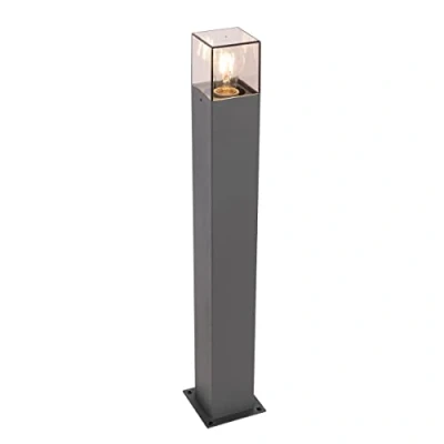 Afbeelding van QAZQA Moderne staande buitenlamp 70 cm donkergrijs IP44 Denmark
