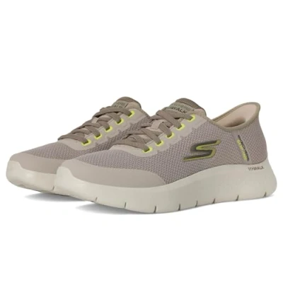 Afbeelding van Skechers Instapper Hands Free Slip Ins Go Walk Flex 216324/TPE Taupe Grijs Machine Washable