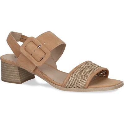 Afbeelding van Caprice Siena leren sandalette beige