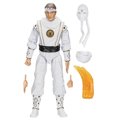 Afbeelding van Hasbro Power Rangers Actiefiguur x Cobra Kai Ligtning Collection Morphed Daniel LaRusso White Crane Ranger Multicolours