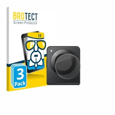 Afbeelding van BROTECT Glas Screen Protector voor Nubia Flip 5G (ALLEEN Camera) (3 Stuks) Schermbeschermer [9H Hardheid, Beschermglas Folie niet Gehard Glas]
