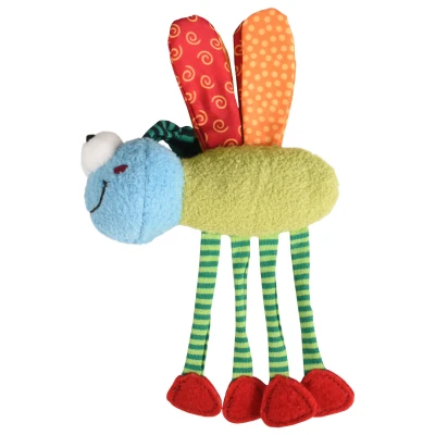 Afbeelding van Flamingo Kattenspeelgoed Yowly Libelle met pootjes Multicolor 18 cm