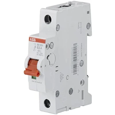 Afbeelding van ABB LASTSCHEIDER SD AAN UIT SCHAKELAAR MET RODE TUIMEL 1 POLIG 25A 253VAC AC 23A 25 KA 60VDC DC 21A MODULE BREED 17 5MM