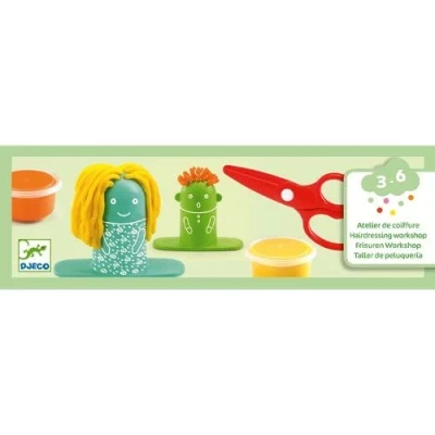 Afbeelding van Djeco boetseerklei kapsalon