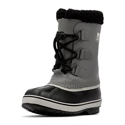 Afbeelding van Sorel Youth YOOT PAC Unisex Snowboots voor kinderen, Maat: 38, Quarry/black Leer en textiel