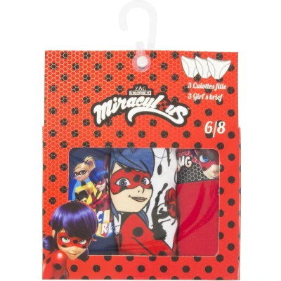 Afbeelding van Miraculous ladybug 3 x onderbroek maat 92/98 2/3 jaar