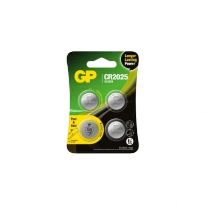 Afbeelding van CR2025 set van 4 GP Lithium knoopcelbatterijen CR 2025 3V lange levensduur