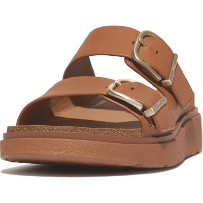 Afbeelding van Fitflop Genff Muiltjes, Dames, Maat: 40, Light tan Leer