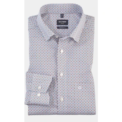 Afbeelding van OLYMP Overhemd Modern Fit Blauw/dessin 44