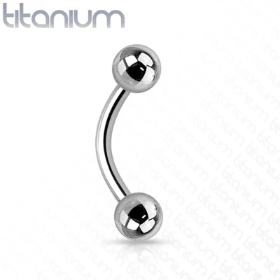 Afbeelding van Rook piercing titanium rond basis