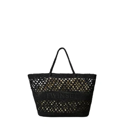 Afbeelding van TWINSET tas Tote 251TD8110 zwart, Zwart