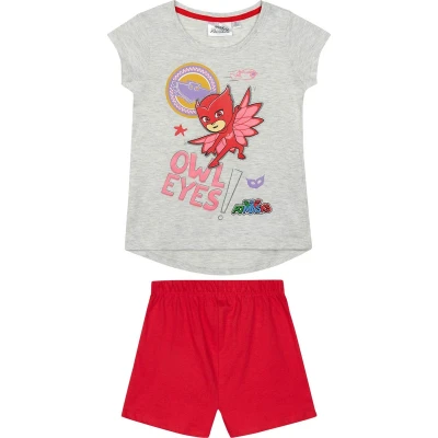 Afbeelding van PJ Masks Meisjes Pyjama grijs Maat 98