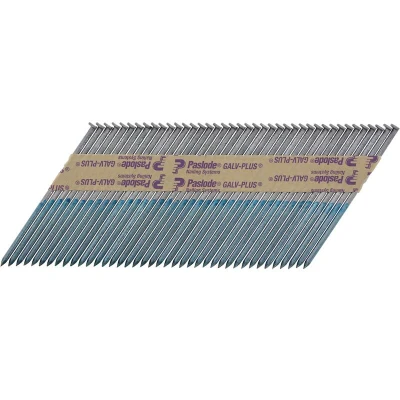 Afbeelding van Paslode 34 Papier Gebonden Stripnagels IM90 Galv Plus® Glad 3.1x90mm +2x Gas VE=2500 142037