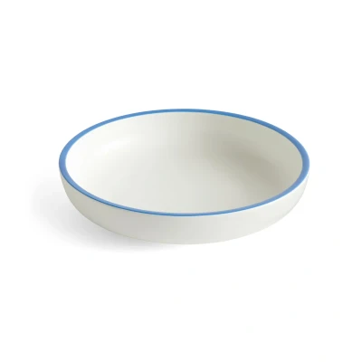 Afbeelding van HAY Sobremesa serveerschaal L Ø25 cm White blue