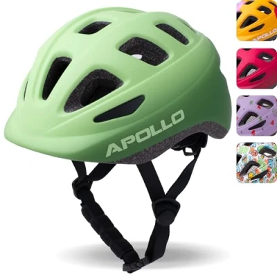 Afbeelding van Apollo kinder fietshelm, helm voor kinderen &amp; tieners, multisport helm, fietshelm meisjes, jongens, kinderhelm vanaf 3 jaar, verstelbare