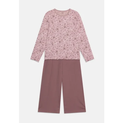 Afbeelding van NAME IT KIDS pyjama met bloemdessin paars/mauve