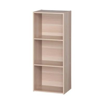 Afbeelding van Iris Ohyama, kantoorplank/boekenkast/archiefkast/houten kast/kantoor basisplank, Modulair, kantoor, woonkamer, studeerkamer Office Basic Rack CX 3FN LichtBruin