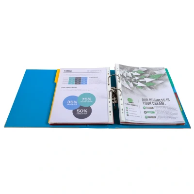 Afbeelding van Exacompta ref. 53342E 1 Ordner met hefboom Maxi Prem&#039;Touch® A4 80 mm rug mechaniek Afmetingen: 32 x 30 8 cm Formaat Kleur : Blauw