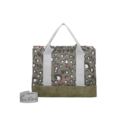 Afbeelding van Fritzi aus Preußen Schoudertas Canvas Tote Bag Leo Jungle Veelkleurig