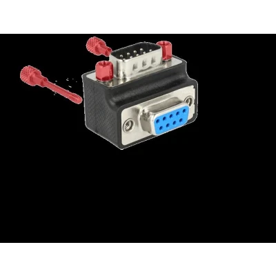 Afbeelding van Delock Adapter Sub D 9 Pin mannelijk &gt; vrouwelijk 90 haakse moer en S