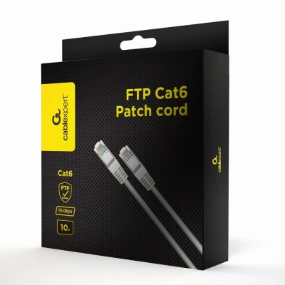 Afbeelding van FTP Cat6 patchkabel grijs 10 meter