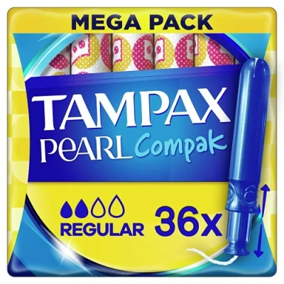 Afbeelding van Tampax Compak Pearl Tampons Regular 36 Stuks
