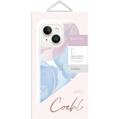 Afbeelding van UNIQ Coehl Palette Back Cover voor Apple iPhone 15 Plus/14 Plus Blauw