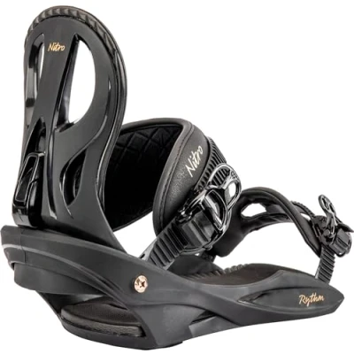 Afbeelding van Nitro Unisex Rythm All Mountain Freestyle goedkope binding snowboardbinding, zwart brons, M