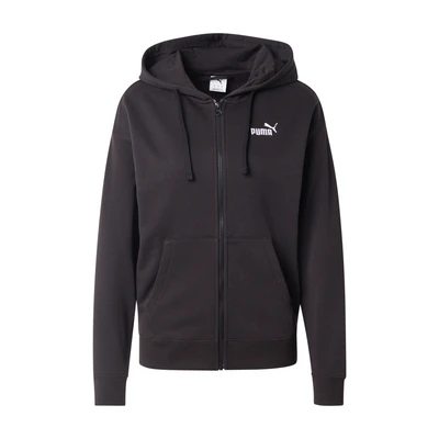Afbeelding van ESS Small No. 1 Logo Comfort hoodie met volledige ritssluiting voor Dames, Zwart, Maat XXL PUMA