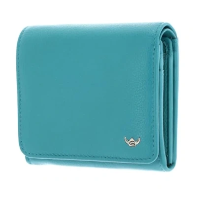 Afbeelding van Golden Head Madrid RFID Protect Zipped Billfold Coin Wallet Turquoise