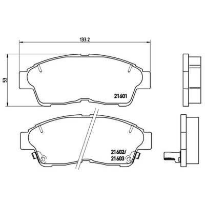 Afbeelding van Brembo Remblokset P 83 034