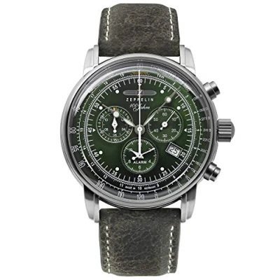 Afbeelding van Zeppelin Jahre Chronograaf, Heren, Maat: One Size, Green