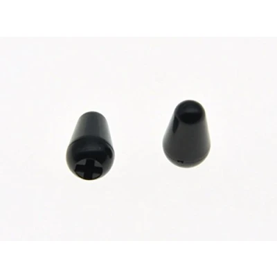 Afbeelding van Dopro 2 stks Gitaar 5 Way Pickup Schakelaar Tip Cap Knop voor USA FD Strat/Tele/Stratocaster Zwart