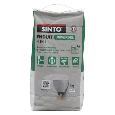 Afbeelding van SINTO MARINE Standaard polyester afdichtmiddel vult en herstelt bootschalen boven de drijflijn styreenvrij kleur wit professionele techniek 330 g
