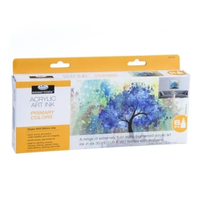 Afbeelding van Royal &amp; Langnickel Acrylinkt 6 primaire kleuren